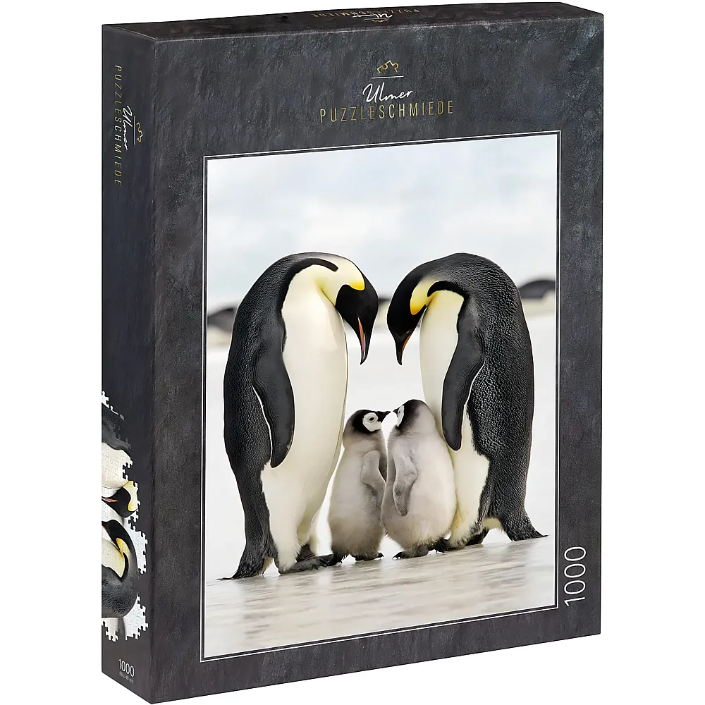 Ulmer Puzzleschmiede Die Pinguin-Eltern wachen �ber den kleinen Nachwuchs 1000Teile