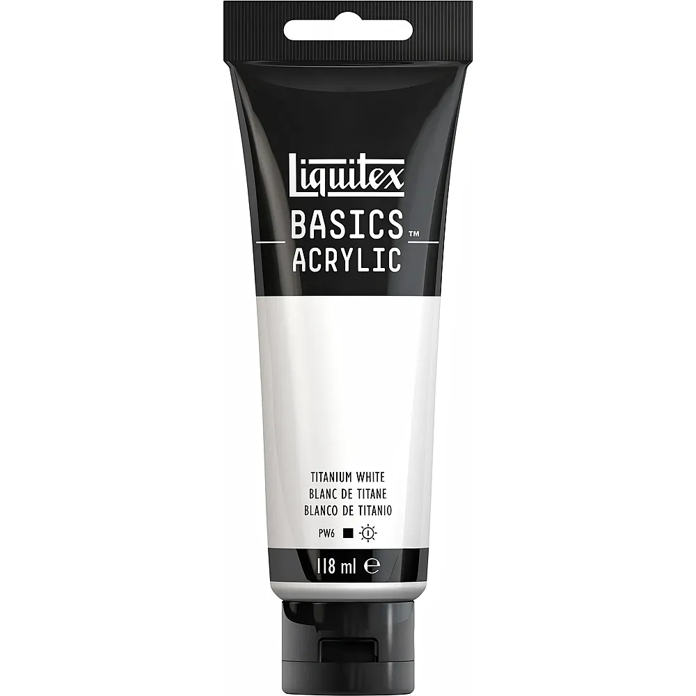 Liquitex Lqx Basics Acrylfarbe 118ml Tube Titanweiss - Suche