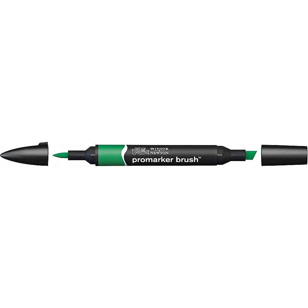 meinspielzeug - Winsor & Newton Promarker Brush mit 2 Spitzen Sattes Gr�n | Farbe & Kreide
