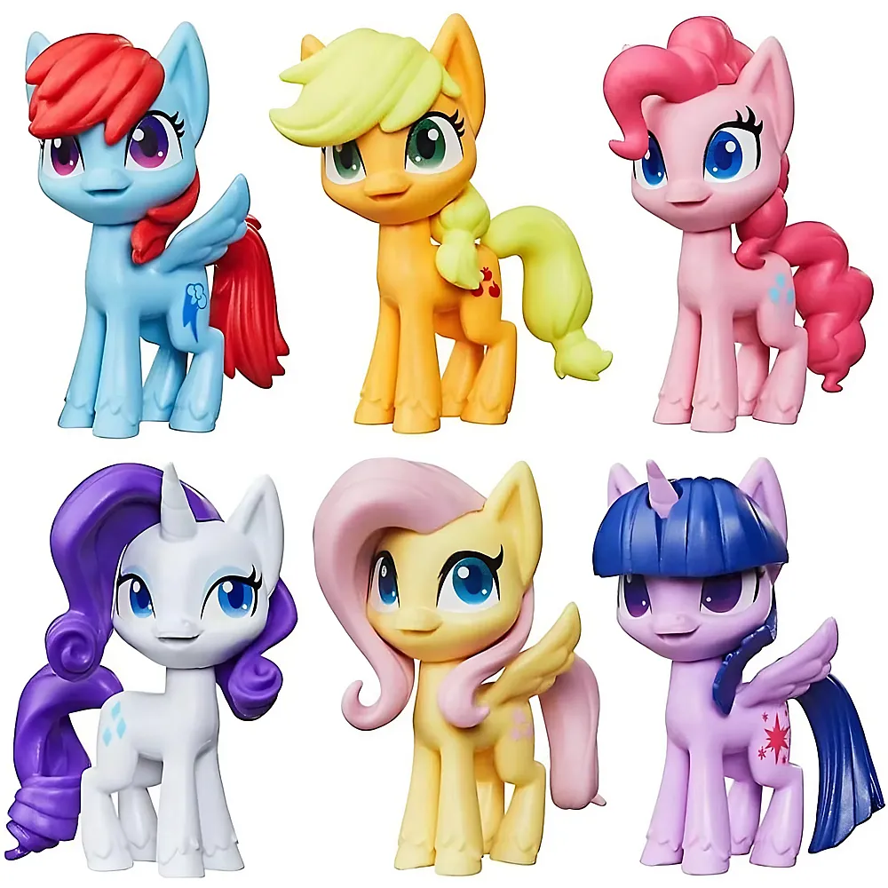 Hasbro My Little Pony Twilight Sparkle, Rarity, Princess Cadance, Gusty, Fizzleshake und Sunset Shimmer - 6 Teile