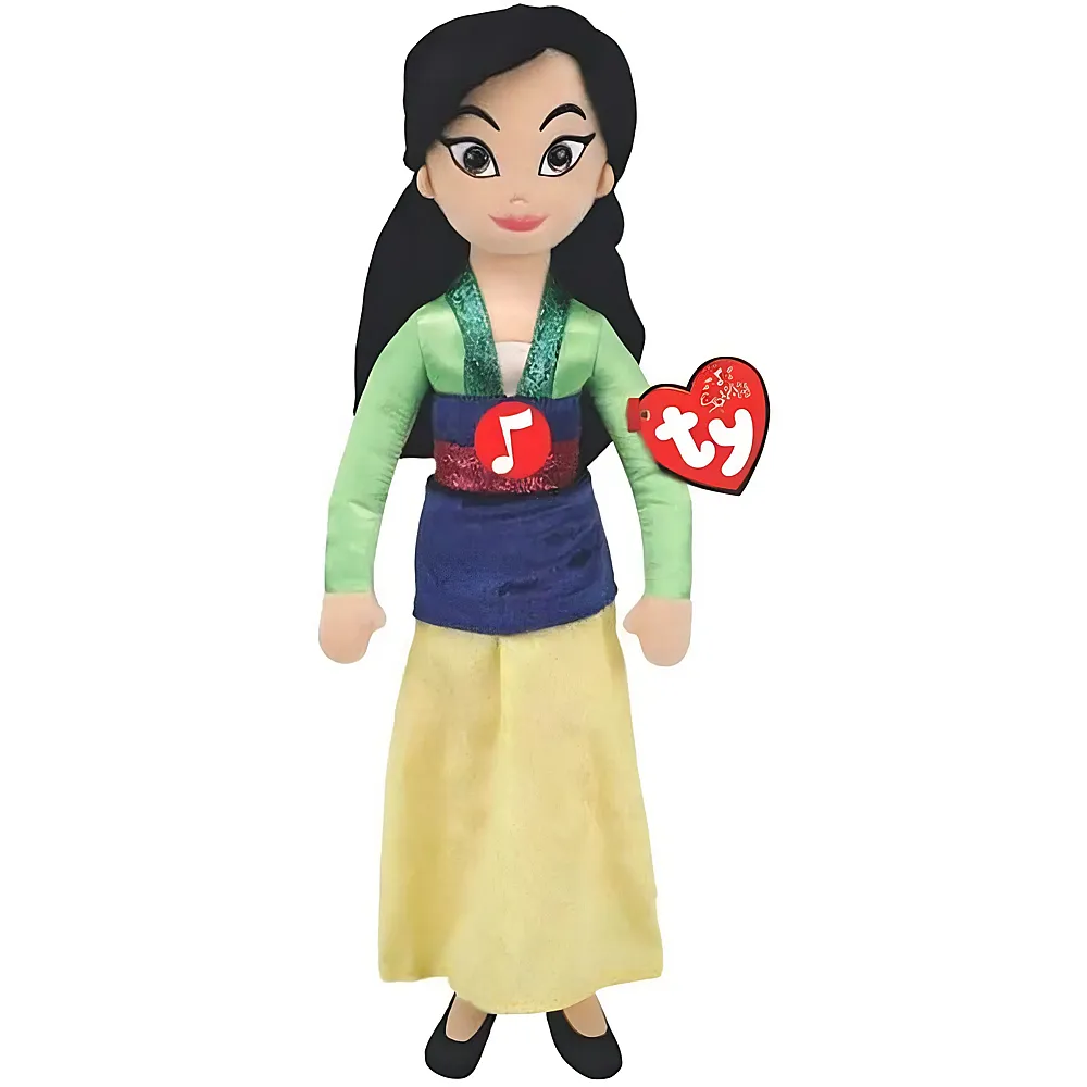 meinspielzeug - Ty Beanie Mulan mit Sound 40cm Disney Princess | Lizenzfiguren Pl�sch