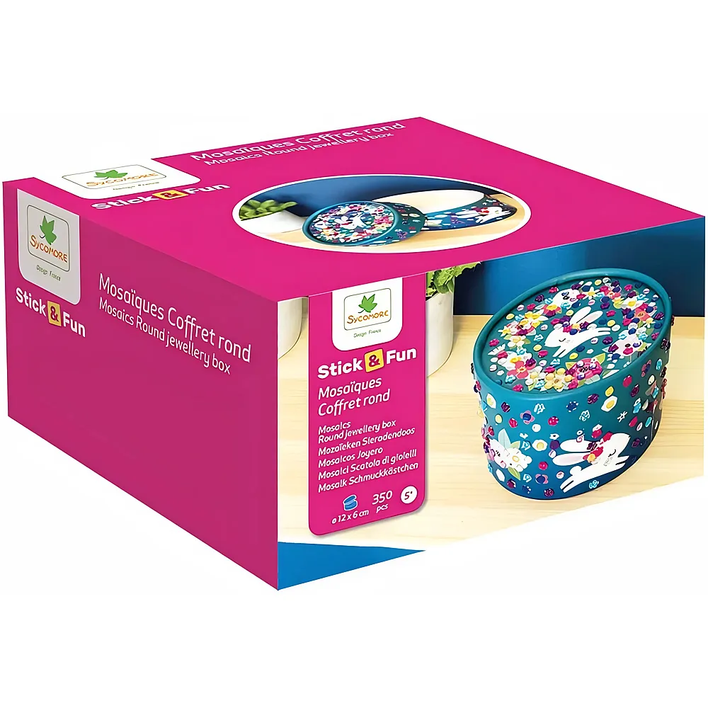 Sycomore Stick'n Fun 3D Mosaiques Coffret Rond fr-de-it