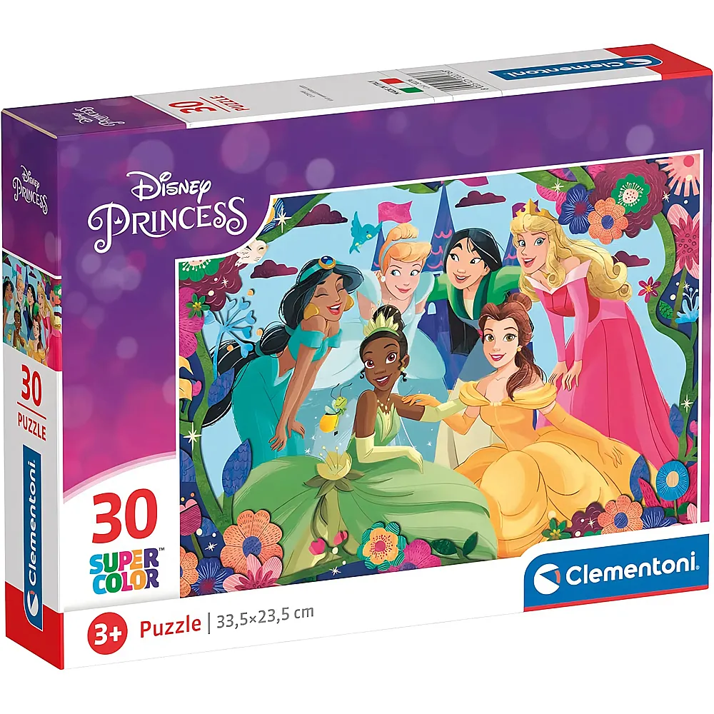Clementoni Puzzle Supercolor Disney Princess 30Teile