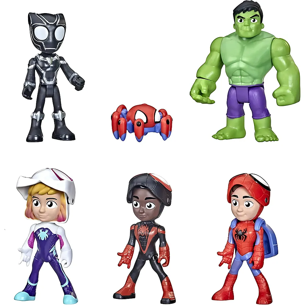 Hasbro Spiderman Spidey and His Amazing Friends Maskierte Helden Multipack 10cm