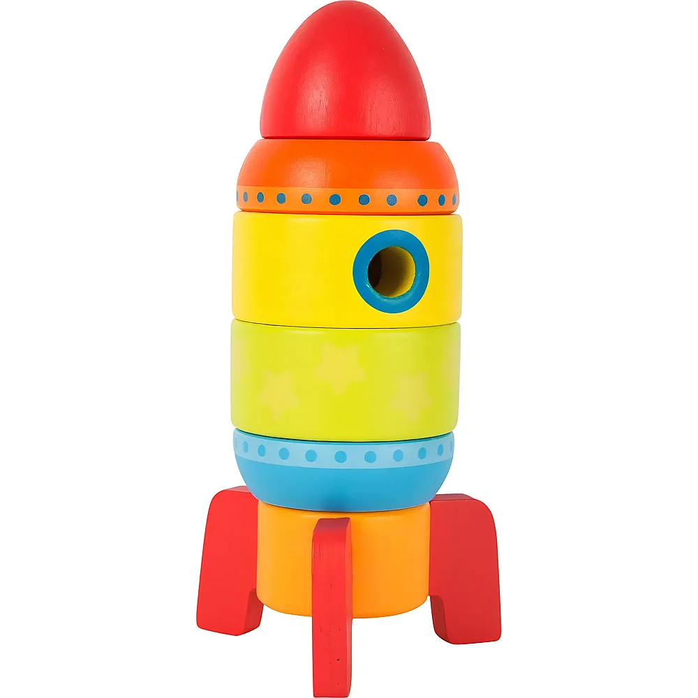 small foot Bunte Stapelrakete