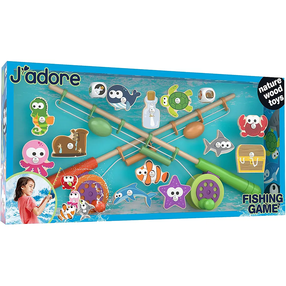 meinspielzeug - J'adore Fishing Game Sidekick | Badespielzeug
