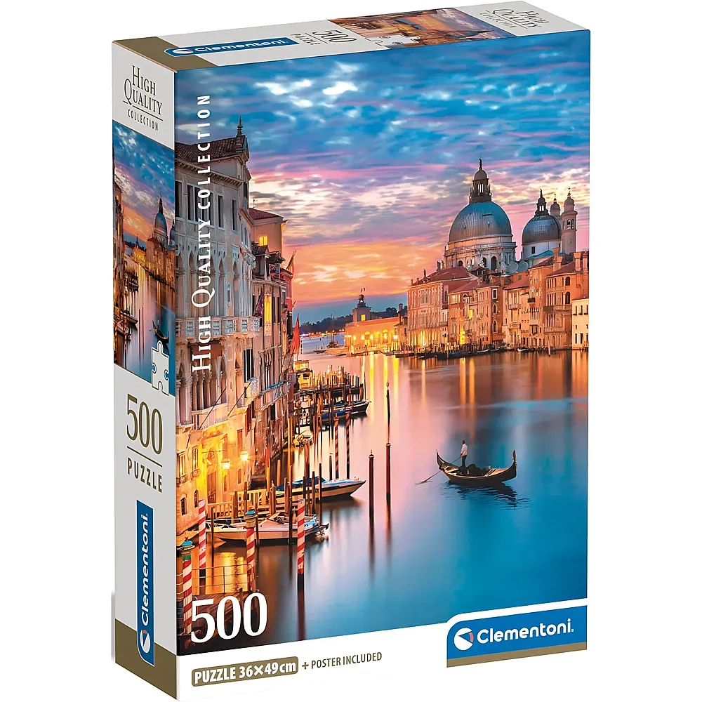 Clementoni Puzzle High Quality Collection Lighting Venice 500Teile