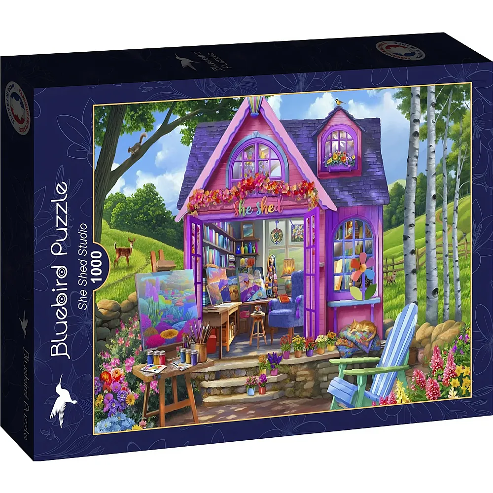 Bluebird Puzzle She Shed Studio 1000Teile