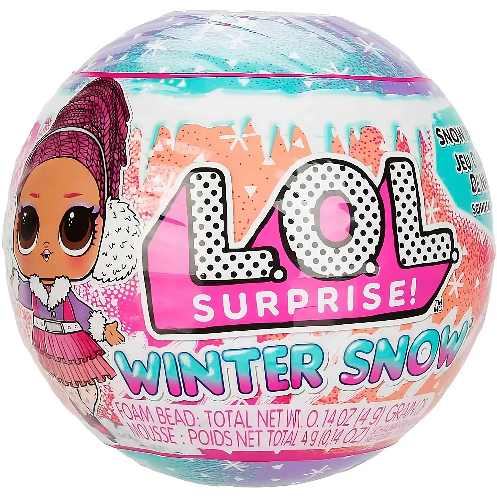 MGA L.O.L. Surprise Winter Snow Tots Mini Pop in Ball