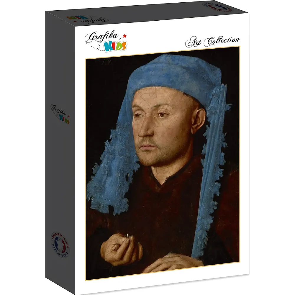 Grafika Puzzle Art Collection Jan van Eyck Grafika Kids Portrait of a Man with a Blue Chaperon, 1430-33 - 12 Teile