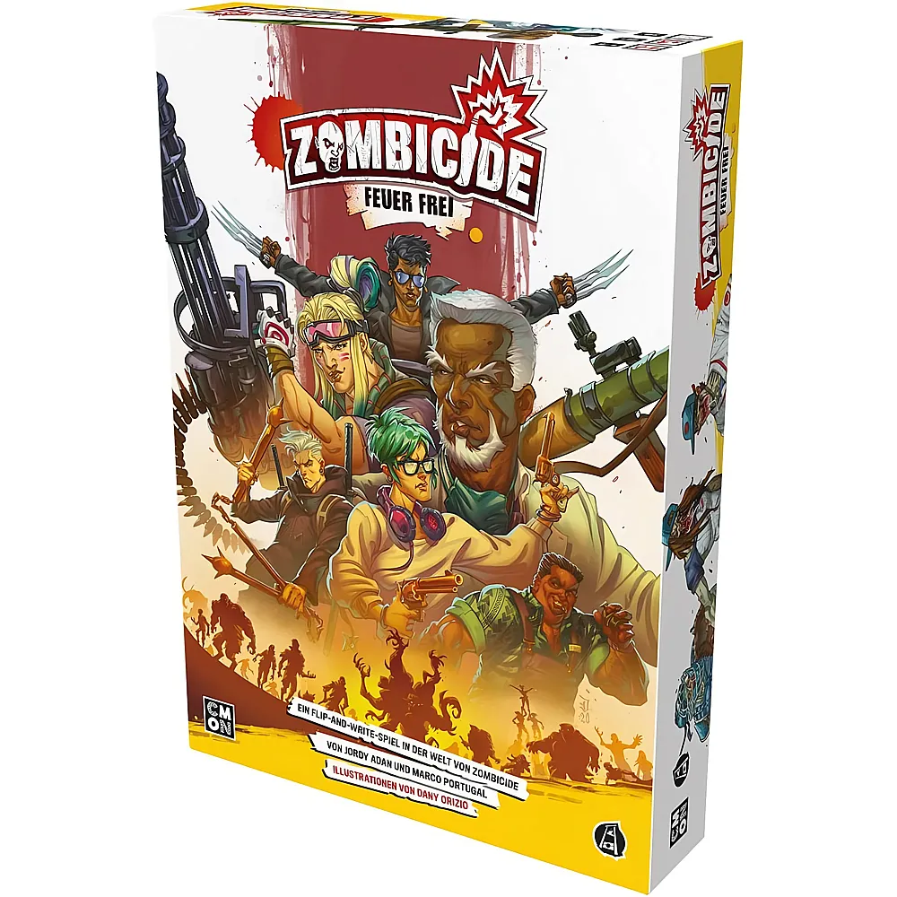 CMON Zombicide: Feuer frei, Kennerspiel, Brettspiel, 1-6 Spieler, Ab 14+ Jahren, 30 Minuten, Deutsch