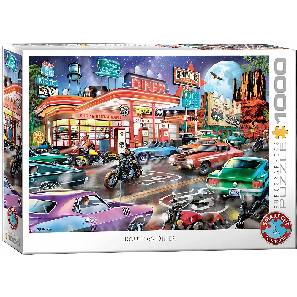 Eurographics Puzzle Diner an der Route 66 1000Teile