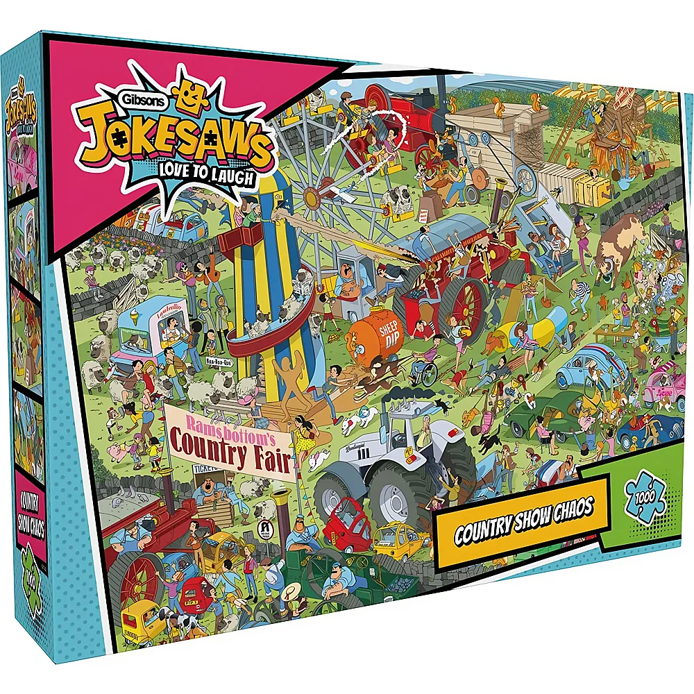 Gibsons Puzzle Jokesaws: Land Show Chaos - 1000 Teile