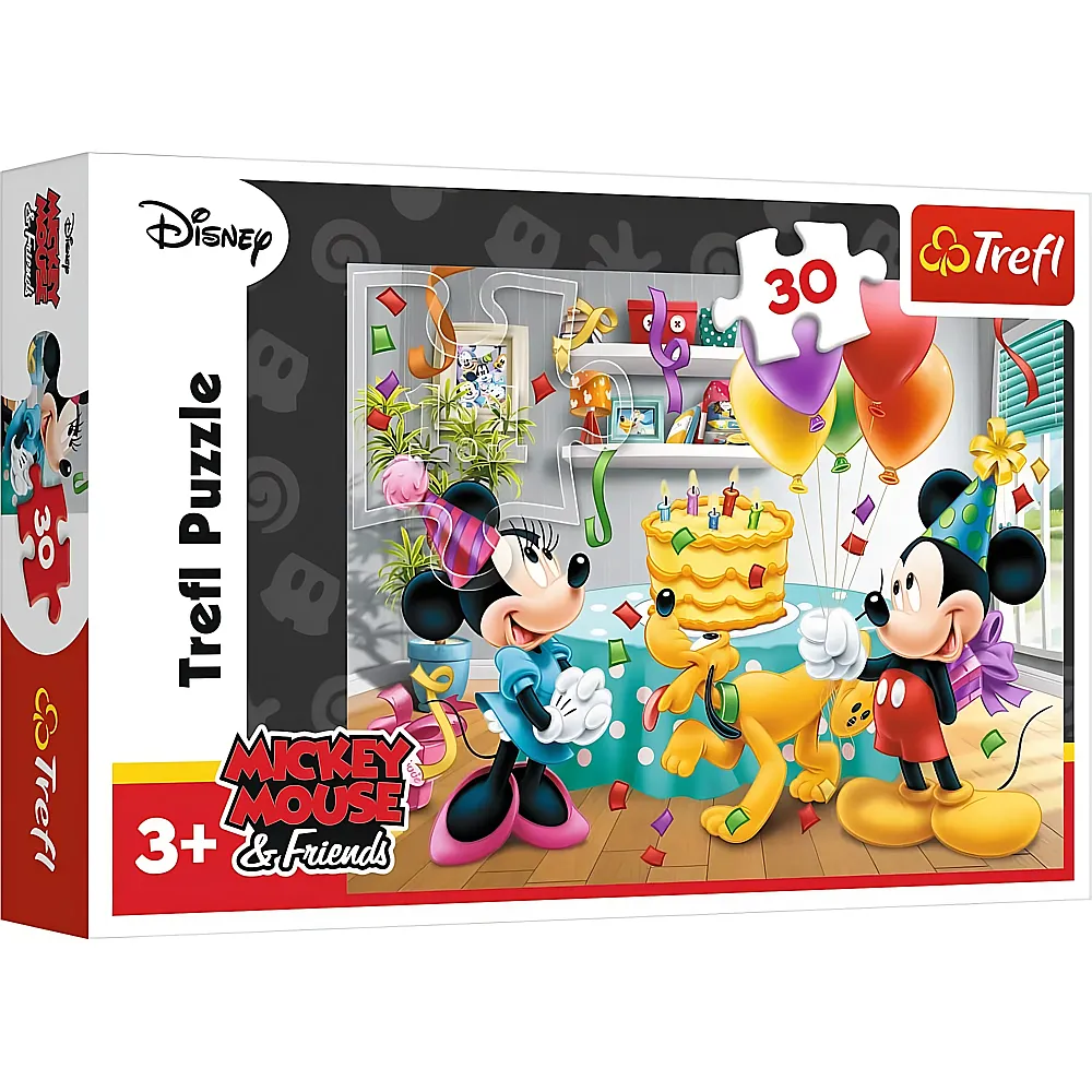 Trefl Puzzle Mickey Mouse Mickey und Minnie Geburtstagsparty - 30 Teile