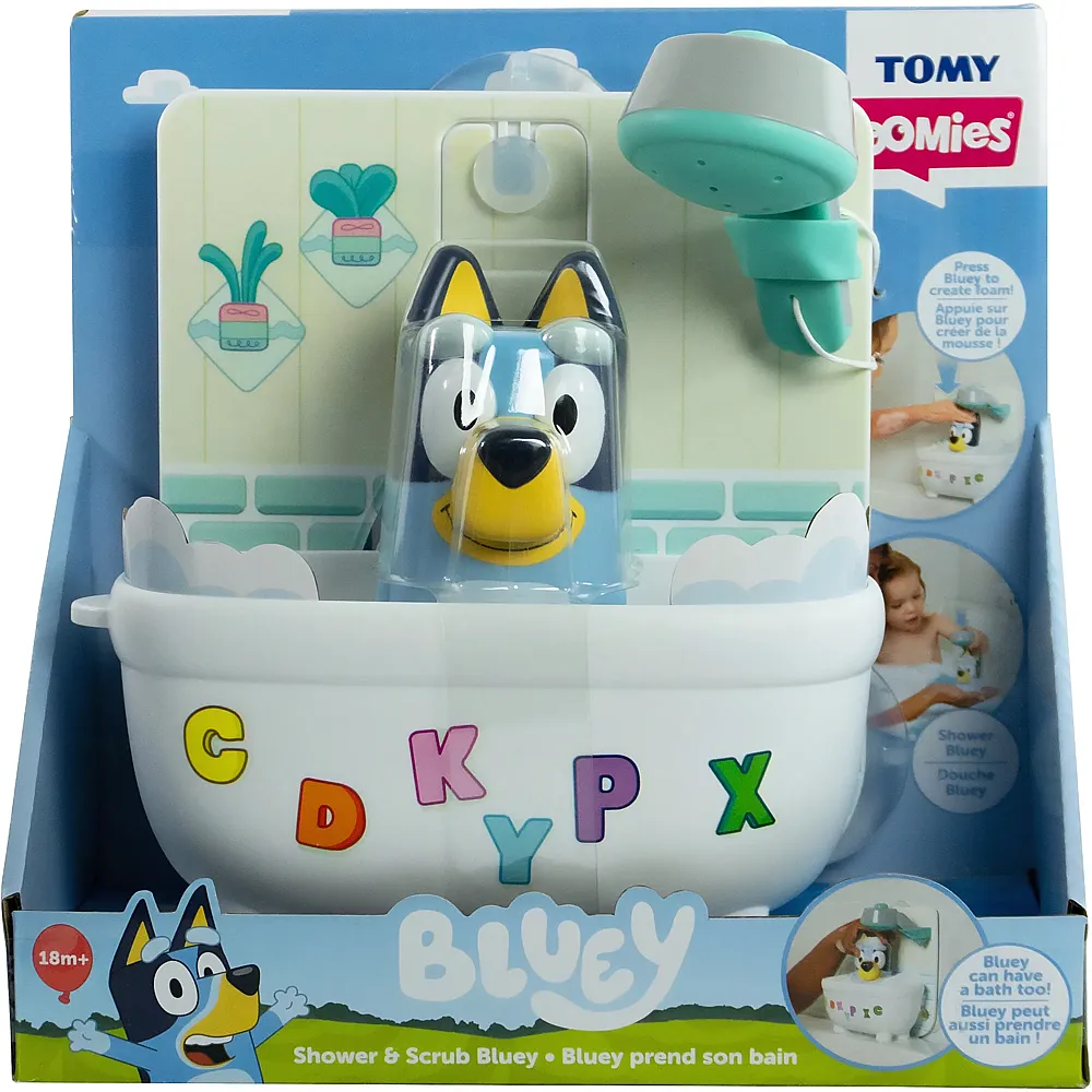 Tomy Blueys Badewanne Badespielzeug, Bluey Figur,