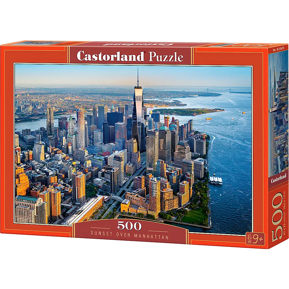 Castorland Puzzle Sonnenuntergang �ber Manhattan 500Teile