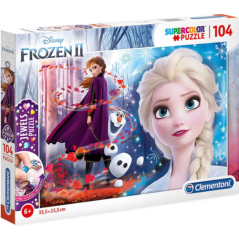 Clementoni Puzzle Supercolor Jewels Disney Frozen 2 104Teile