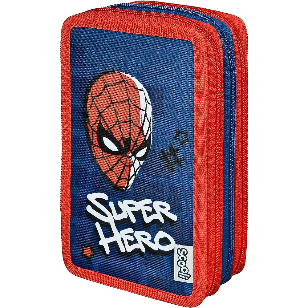 Scooli Spiderman Etui Trippledecker