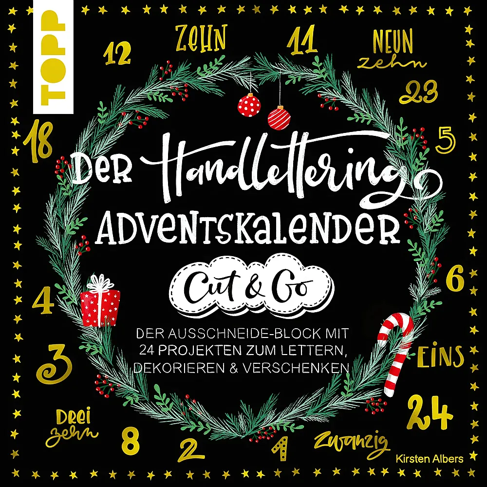 Frechverlag Topp Adventskalender Handlettering