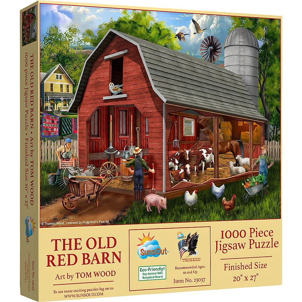 SunsOut Puzzle Die Alte Rote Scheune - 1000 Teile