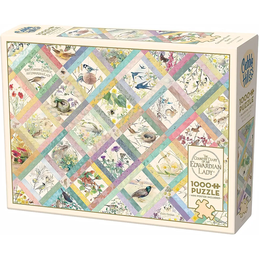 Cobble Hill Puzzle Landtagebuch Quilt - 1000 Teile