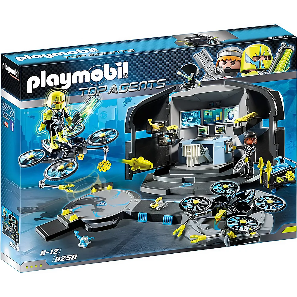 PLAYMOBIL Top Agents Dr. Drone's Command Center 9250