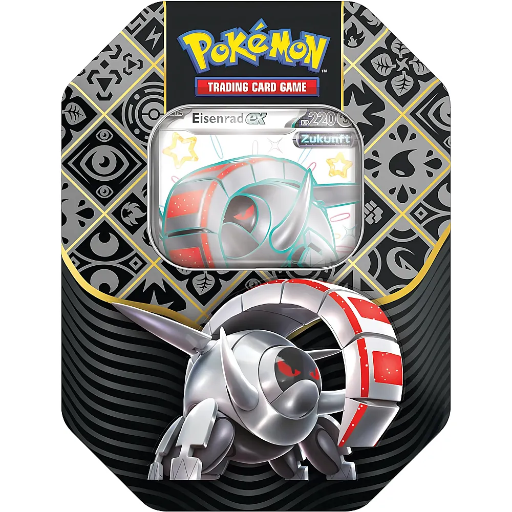 Pok�mon TCG Karmesin & Purpur Paldeas Schicksale Pok�mon Tin-Box Eisenrad-ex - Deutsch