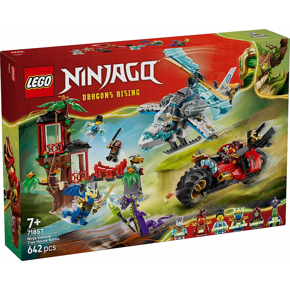 LEGO Ninjago Showdown am Baumhaus mit dem Ninja-Bike 71857
