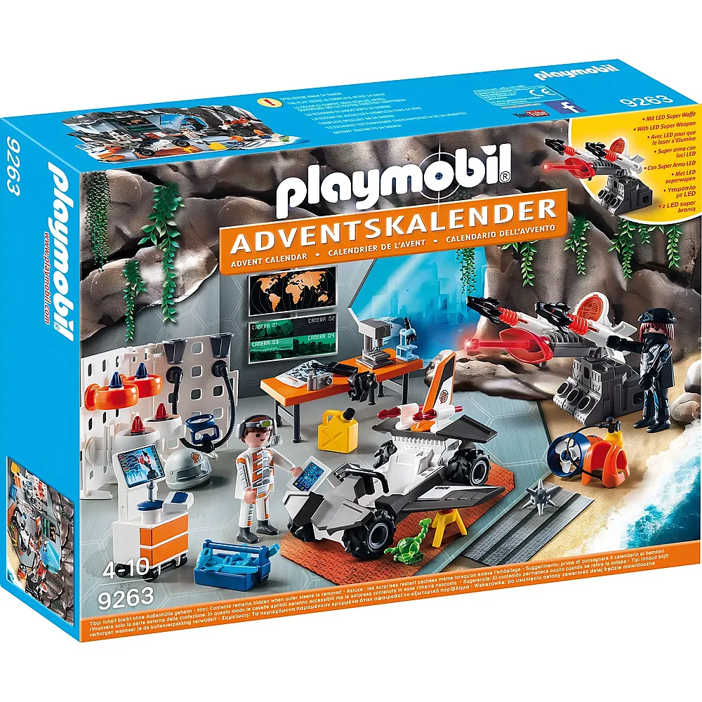 PLAYMOBIL Top Agents Adventskalender Spy Team Werkstatt 9263