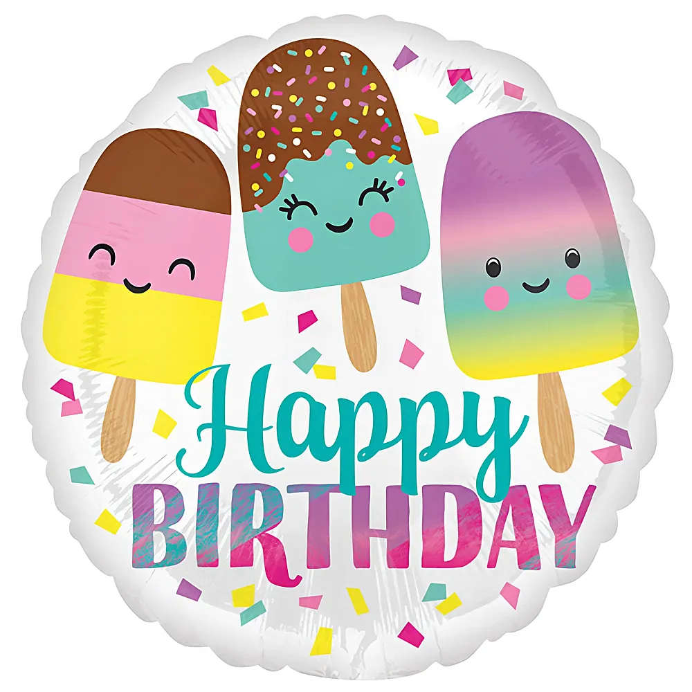 Riethm�ller Folienballon Ice Cream Birthday