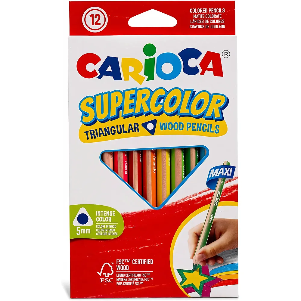 Carioca Farbstift Supercolor Maxi - 12 Teile
