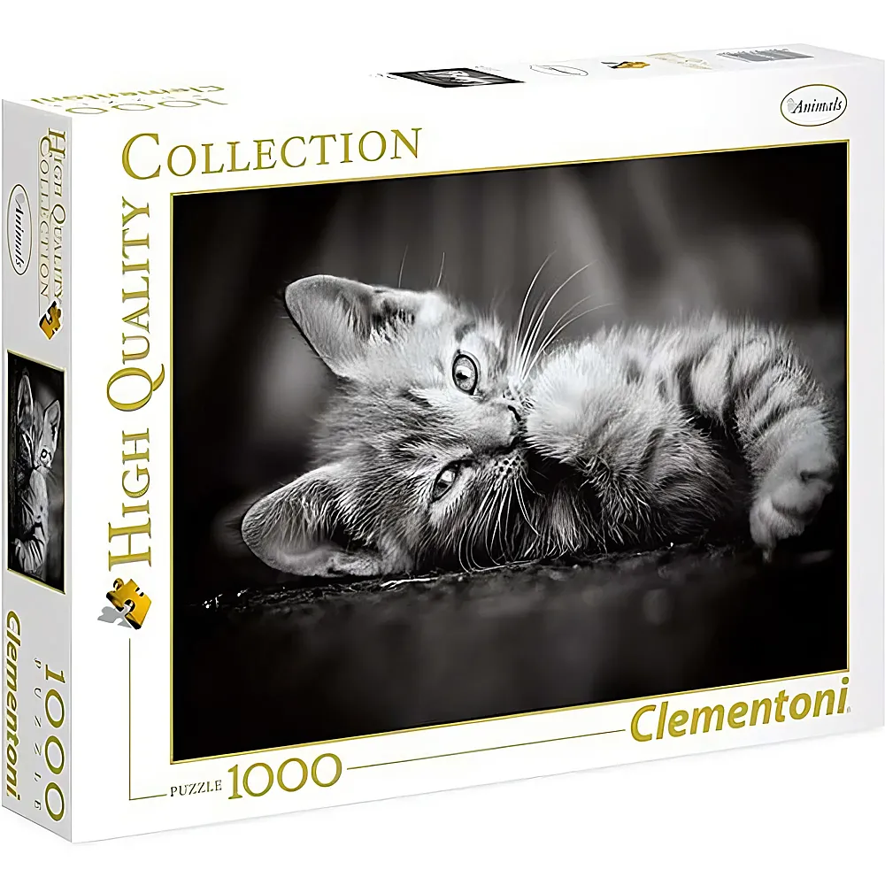 Clementoni Puzzle High Quality Collection Katze Kitty 1000Teile