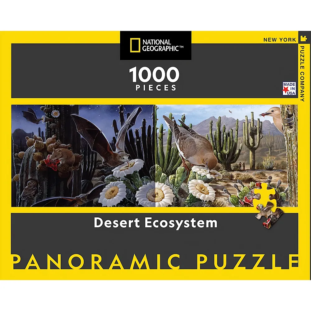 New York Puzzle Company Panorama Desert Ecosystem - 1000 Teile
