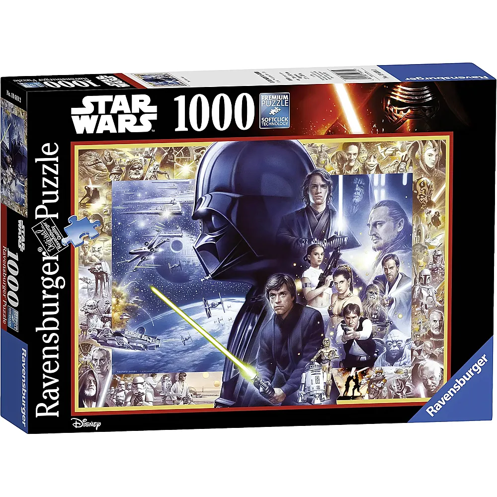 Ravensburger Puzzle Star Wars Saga - 1000 Teile