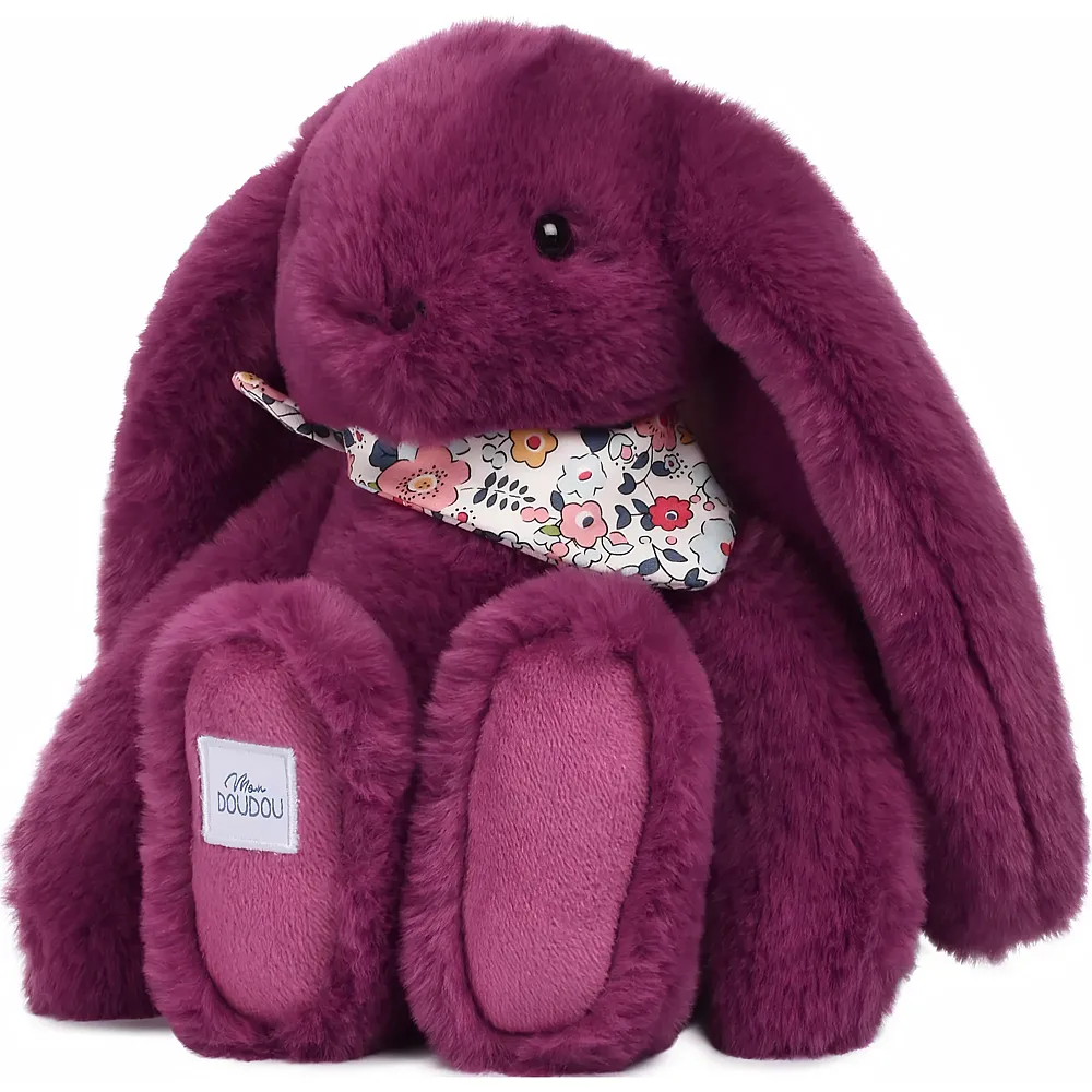 Doudou et Compagnie Fleurette Hase pflaume 25cm - Marche