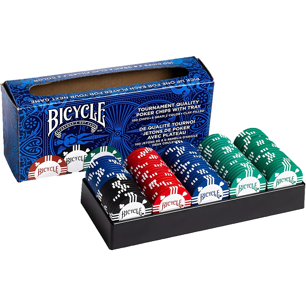 100 Bicycle 8 Gram Clay Chips