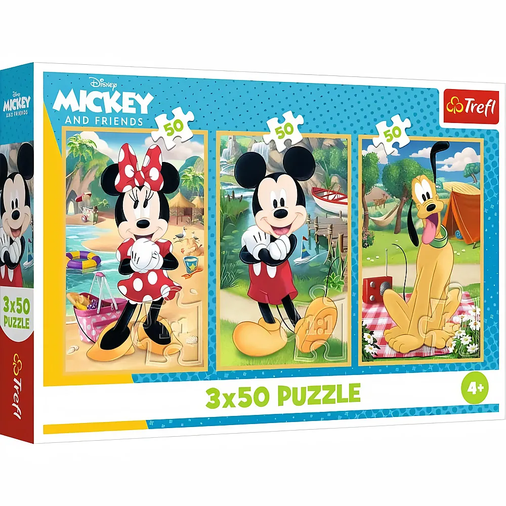 Trefl Puzzle Disney Mickey im Urlaub 50Teile