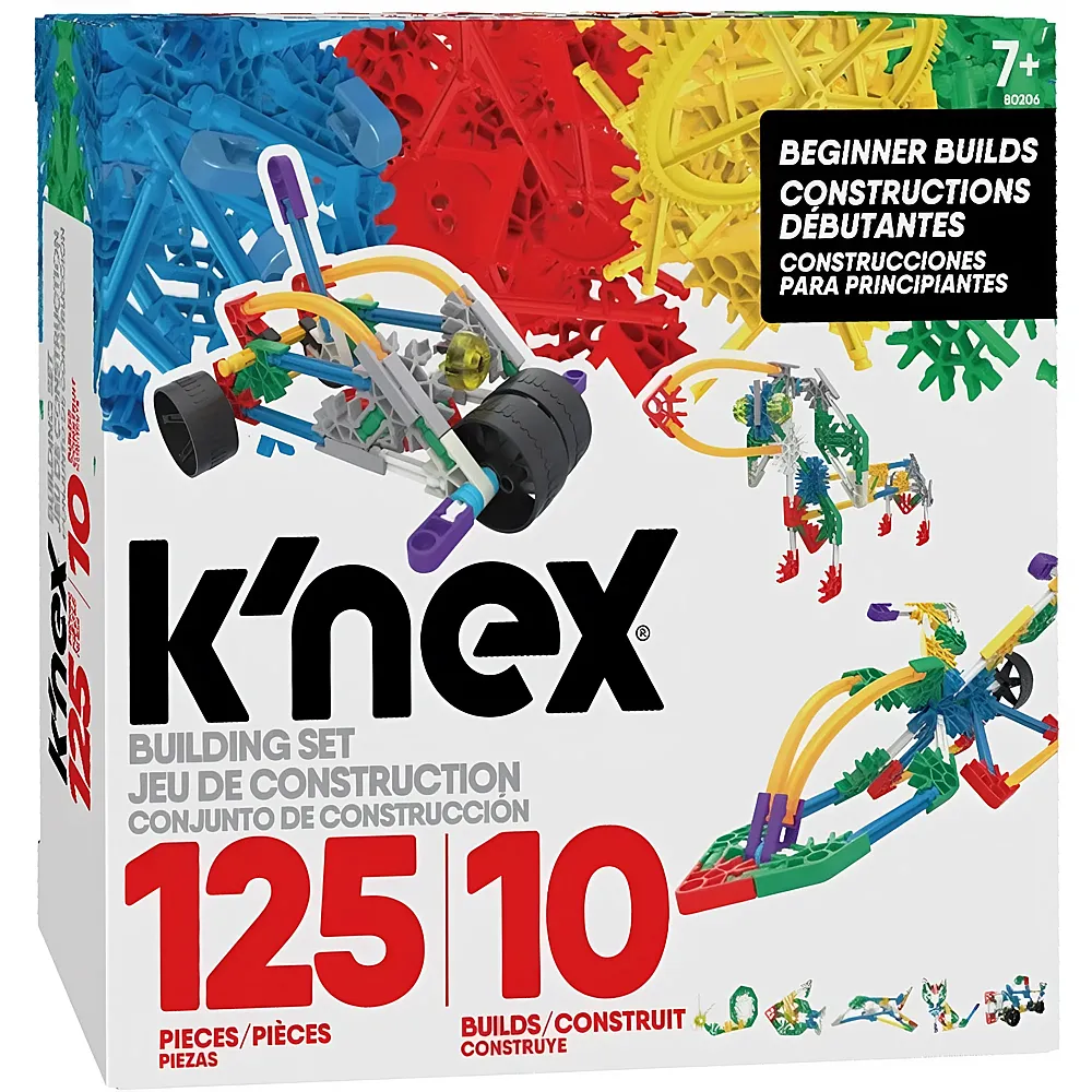 K'Nex Baukasten 10 Modelle - 125 Teile