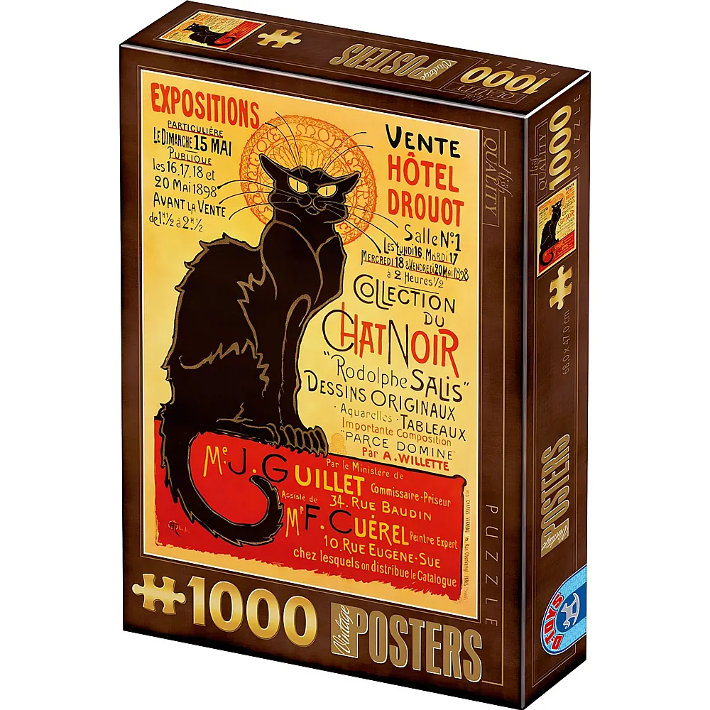 DToys Puzzle Vintage Posters: Plakat Hotel Drouot Auktion - 1000 Teile