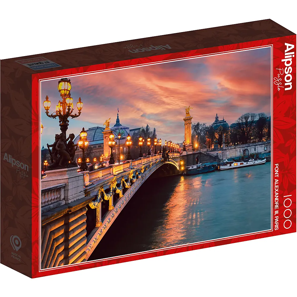 Alipson Puzzle Pont Alexandre III, Paris - 1000 Teile