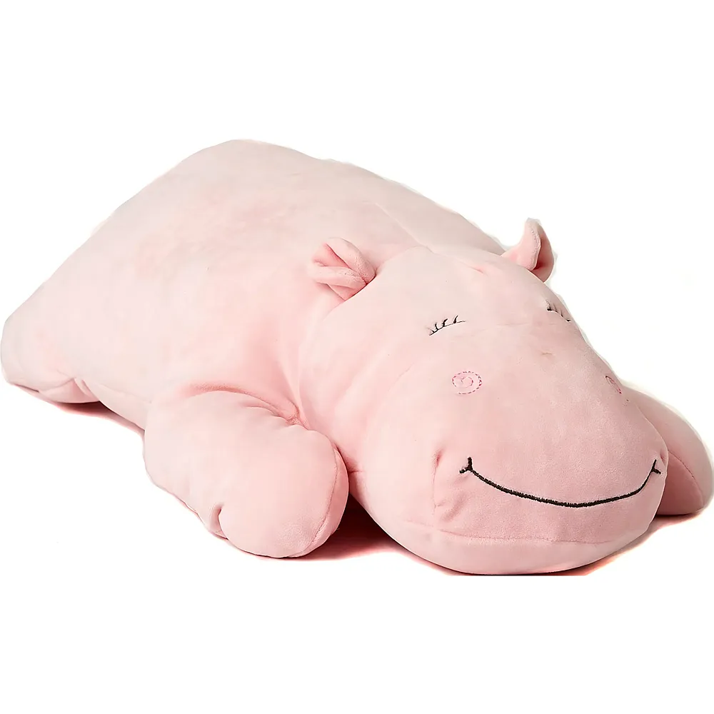 Unitoys Pl�sch-Kissen Nilpferd Rosa - 56 cm | Dekoration