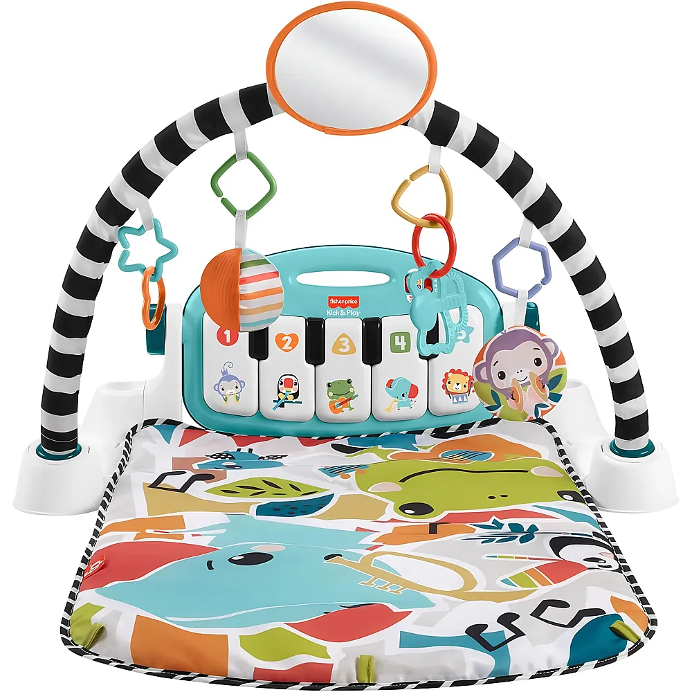 Fisher-Price Kontrast Kick & Play Pianospieldecke - Deutsch