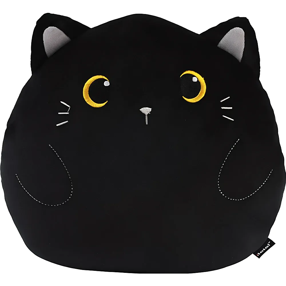 i-total Kissen Katze Schwarz | Dekoration