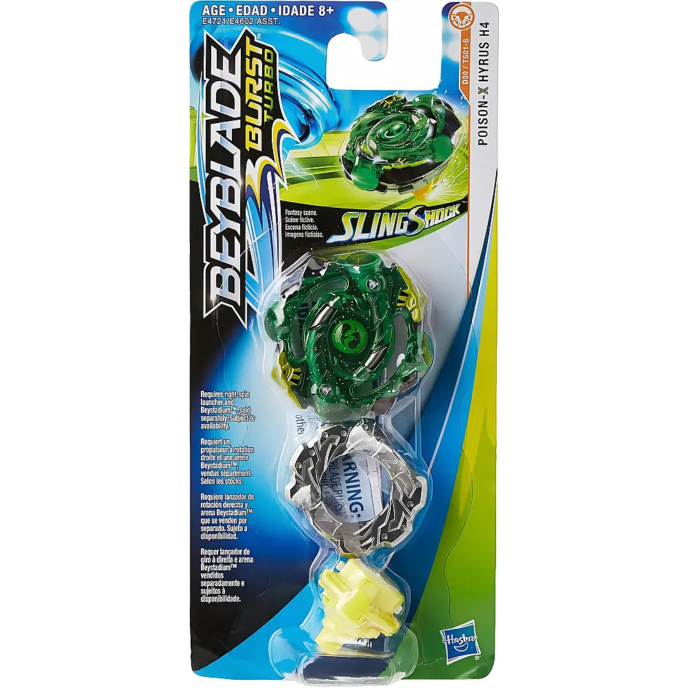 Beyblade SlingShock Burst Turbo Single Top - Poison X Hyrus H4