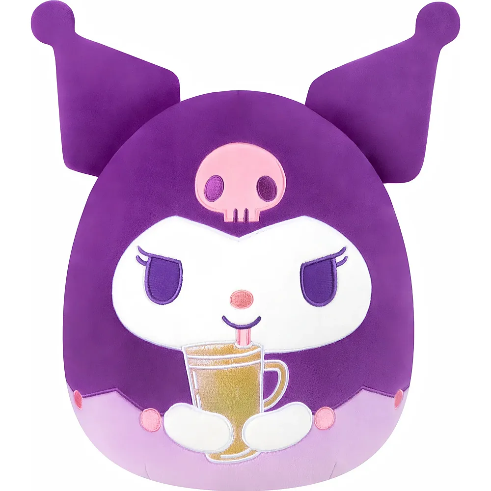 Squishmallows Pl�sch Hello Kitty Kuromi mit Becher - 30 cm