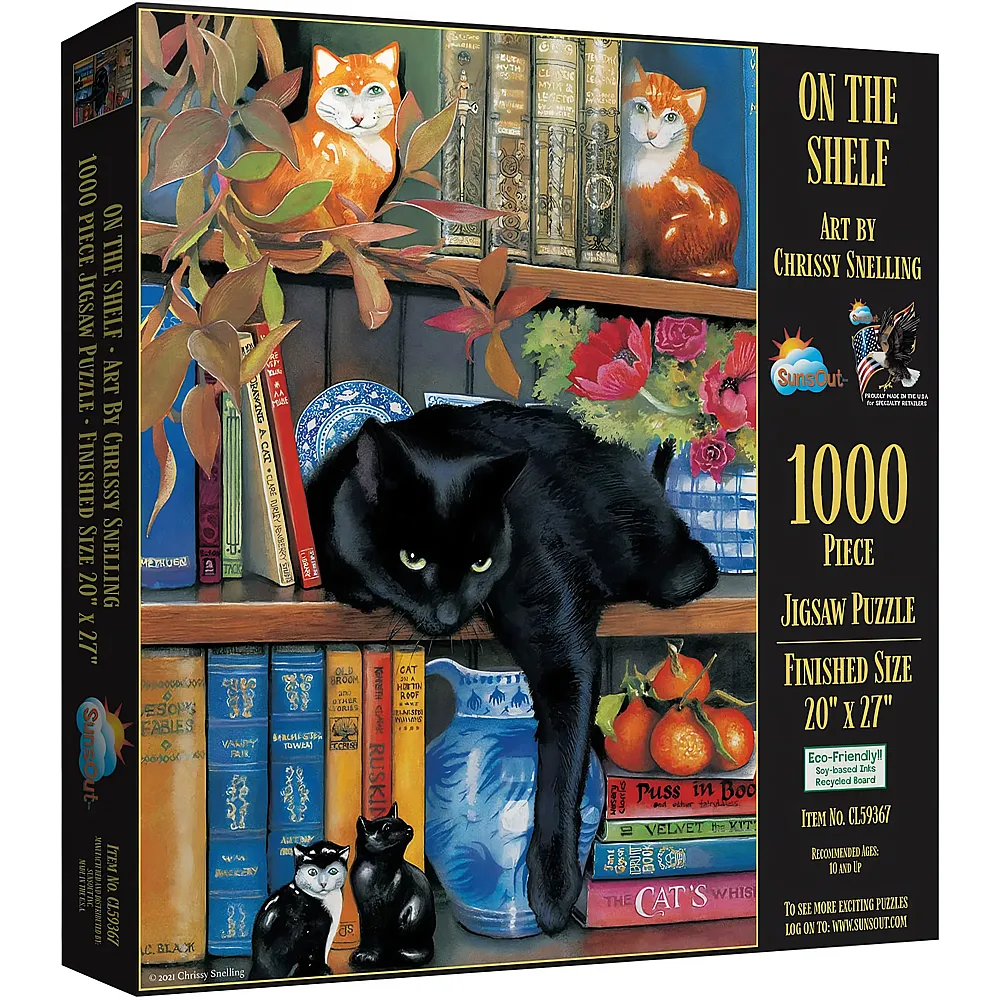 SunsOut Puzzle Chrissy Snelling On the Shelf - 1000 Teile