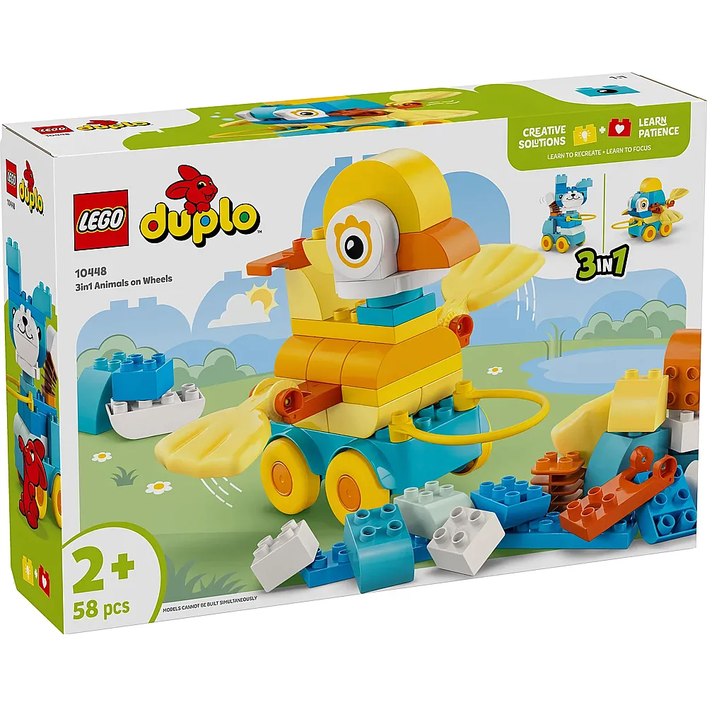 LEGO DUPLO Tiere auf R�dern 3-in-1-Set 10448