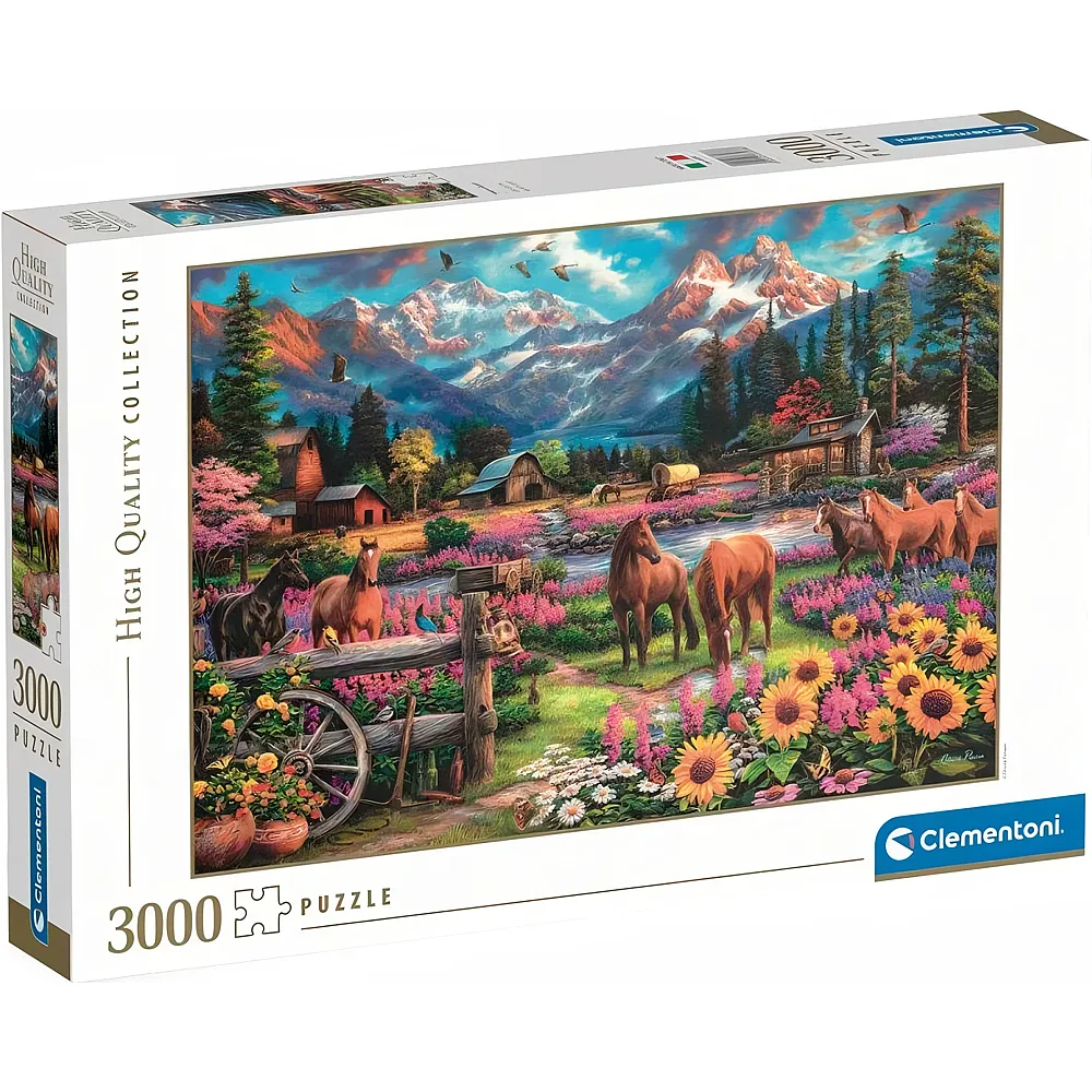 Clementoni Puzzle High Quality Collection Free to Roam - 3000 Teile