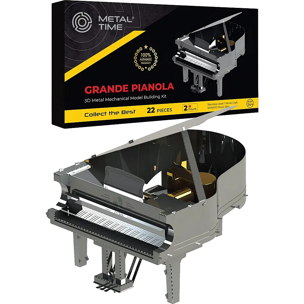Metal Time Workshop 3D Metal Model Grande Pianola Piano 22st.
