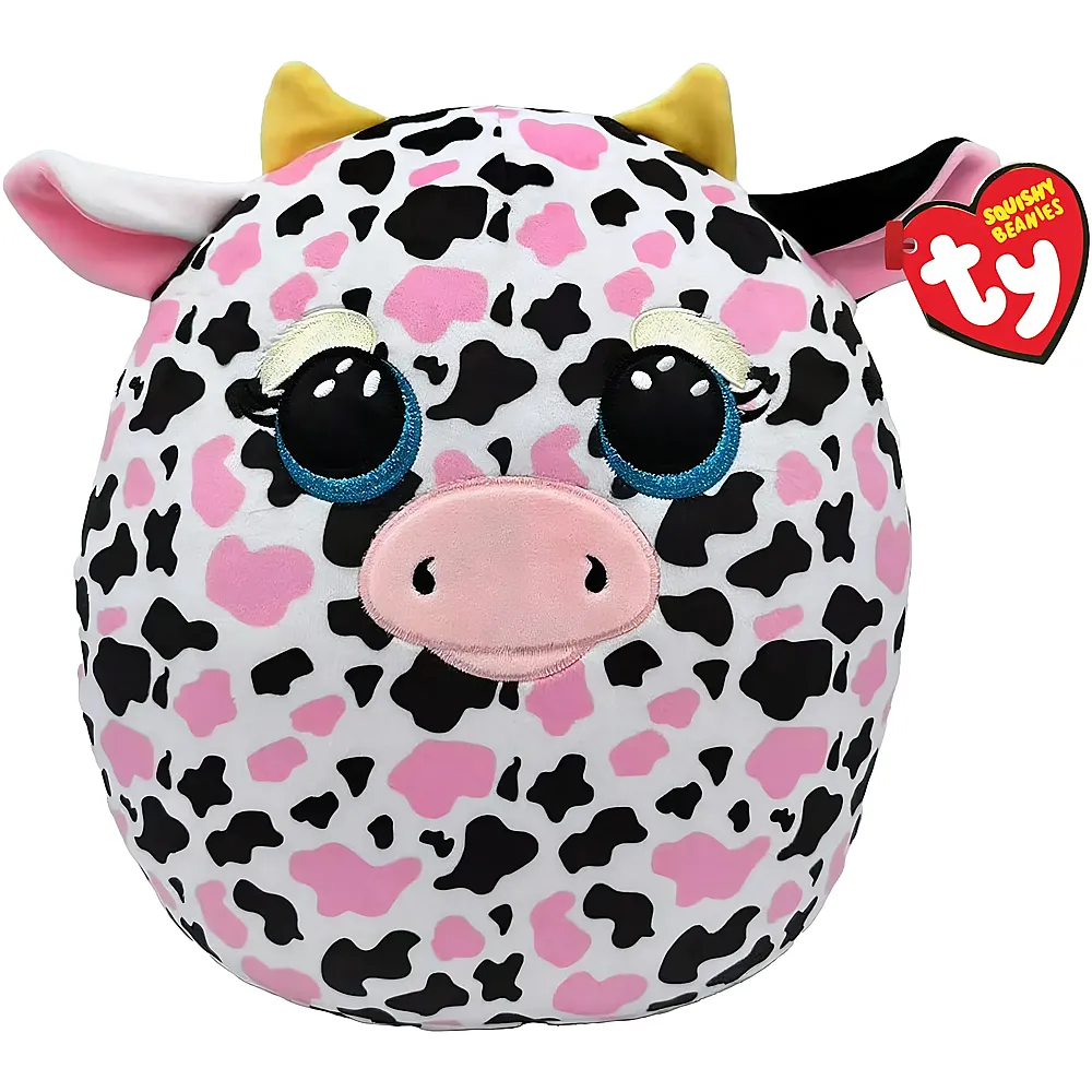 meinspielzeug - Ty Squishy Beanies Milchshake die Kuh - 35 cm | Bauernhoftiere Pl�sch